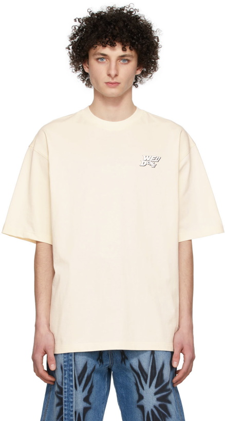 Photo: We11done Off-White Cotton T-Shirt