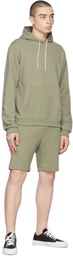 John Elliott Khaki Cotton Beach Hoodie