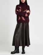 Roberto Collina Womens Turtleneck Plum