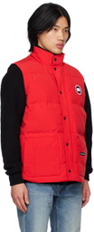 Canada Goose Red Freestyle Crew Down Vest