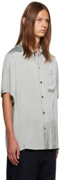 Jil Sander Gray Spread Collar Shirt