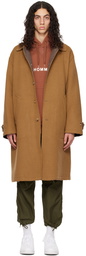 Comme des Garçons Homme Brown Single-Breasted Coat