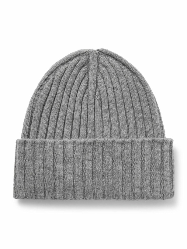 Photo: De Petrillo - Ribbed Wool and Cashmere-Blend Beanie