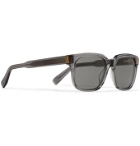 DUNHILL - Square-Frame Acetate and Gold-Tone Sunglasses - Gray