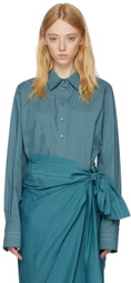 Quira SSENSE Exclusive Blue Cotton Shirt