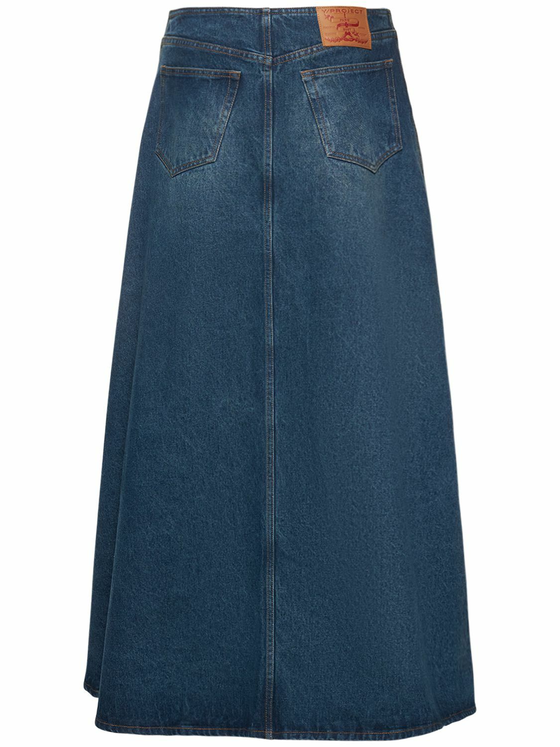 Y/PROJECT Denim Pant Maxi Skirt
