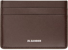 Jil Sander Brown Credit Card Holder