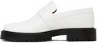 Maison Margiela White Tabi County Loafers