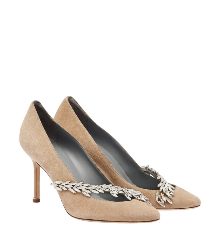 Photo: Balenciaga x Manolo Blahnik suede pumps