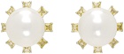 Shrimps White Deltha Pearl Earrings