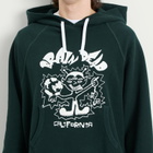 Brain Dead Men's Global Shock Hoodie in Forest Green