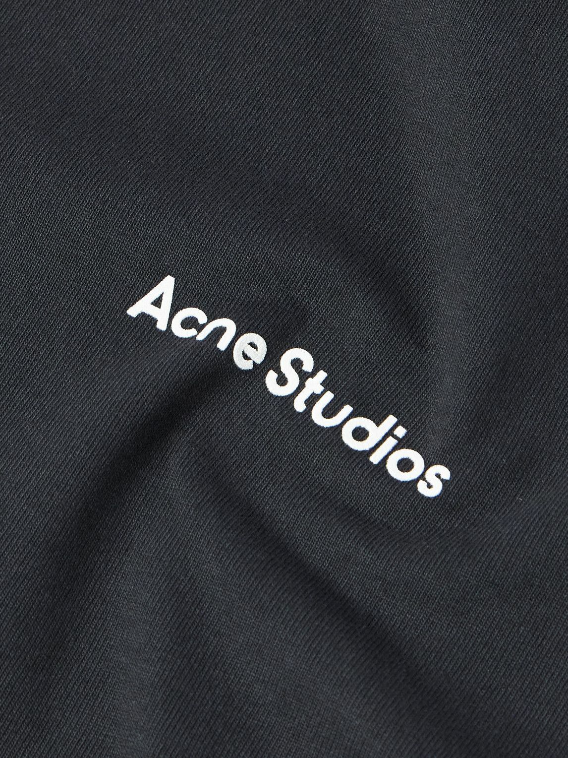 Acne Studios - Exford Logo-Flocked Cotton-Jersey T-Shirt