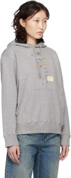 MM6 Maison Margiela Gray Unbrushed Cotton Hoodie