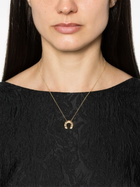 Harwell Godfrey 18K Yellow Gold Horseshoe Diamond Hoop Earrings