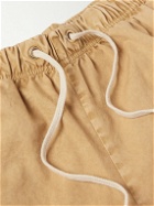 Les Tien - Straight-Leg Cotton-Twill Drawstring Cargo Trousers - Brown