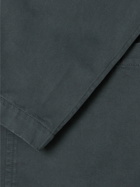 Mr P. - Garment Dyed Organic Cotton-Twill Blazer - Blue