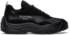 Valentino Garavani Black Gumboy Calfskin Sneakers