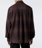 Our Legacy Above checked cotton-blend shirt