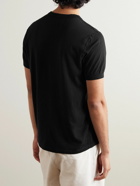 Save Khaki United - Garment-Dyed Supima Cotton-Jersey Henley T-Shirt - Black