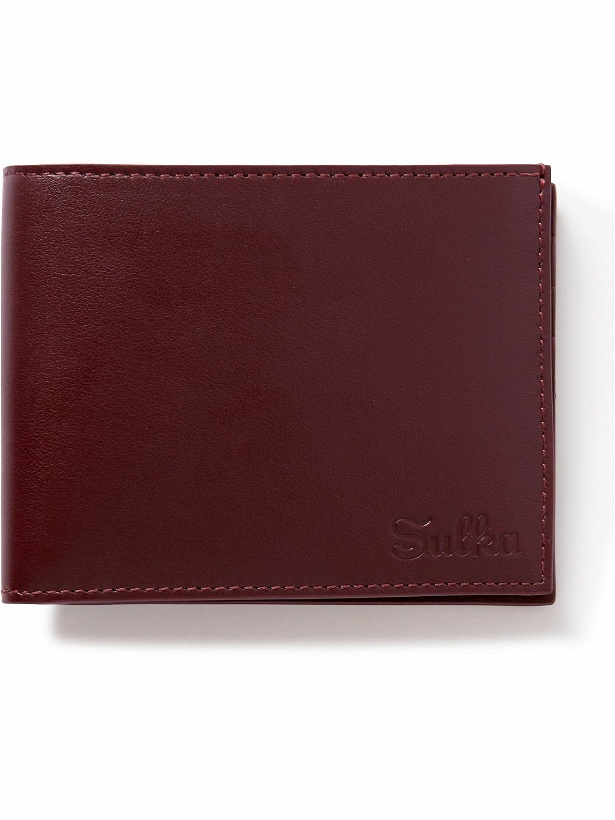 Photo: Sulka - Logo-Debossed Leather Billfold Wallet