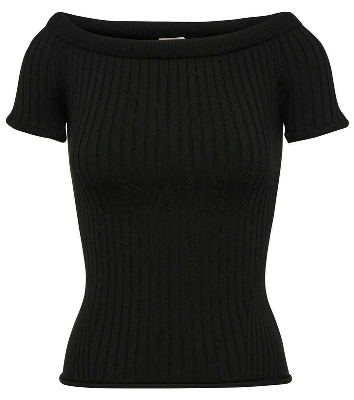Photo: Khaite Ricki off-the-shoulder wool-blend top