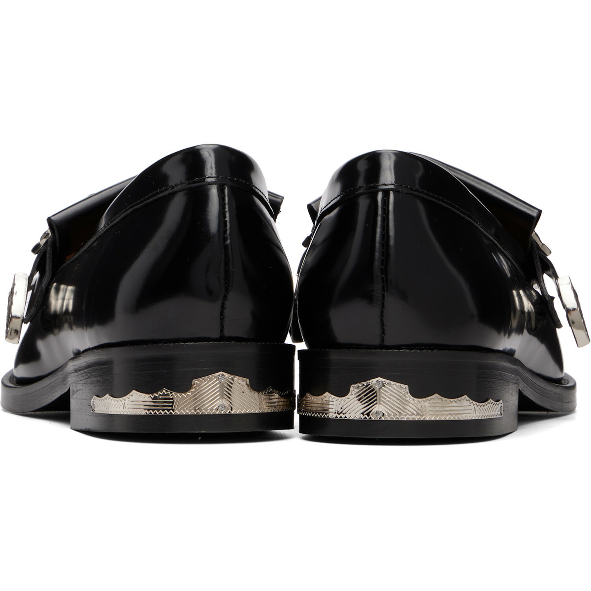 Toga Pulla Black Metal Loafers