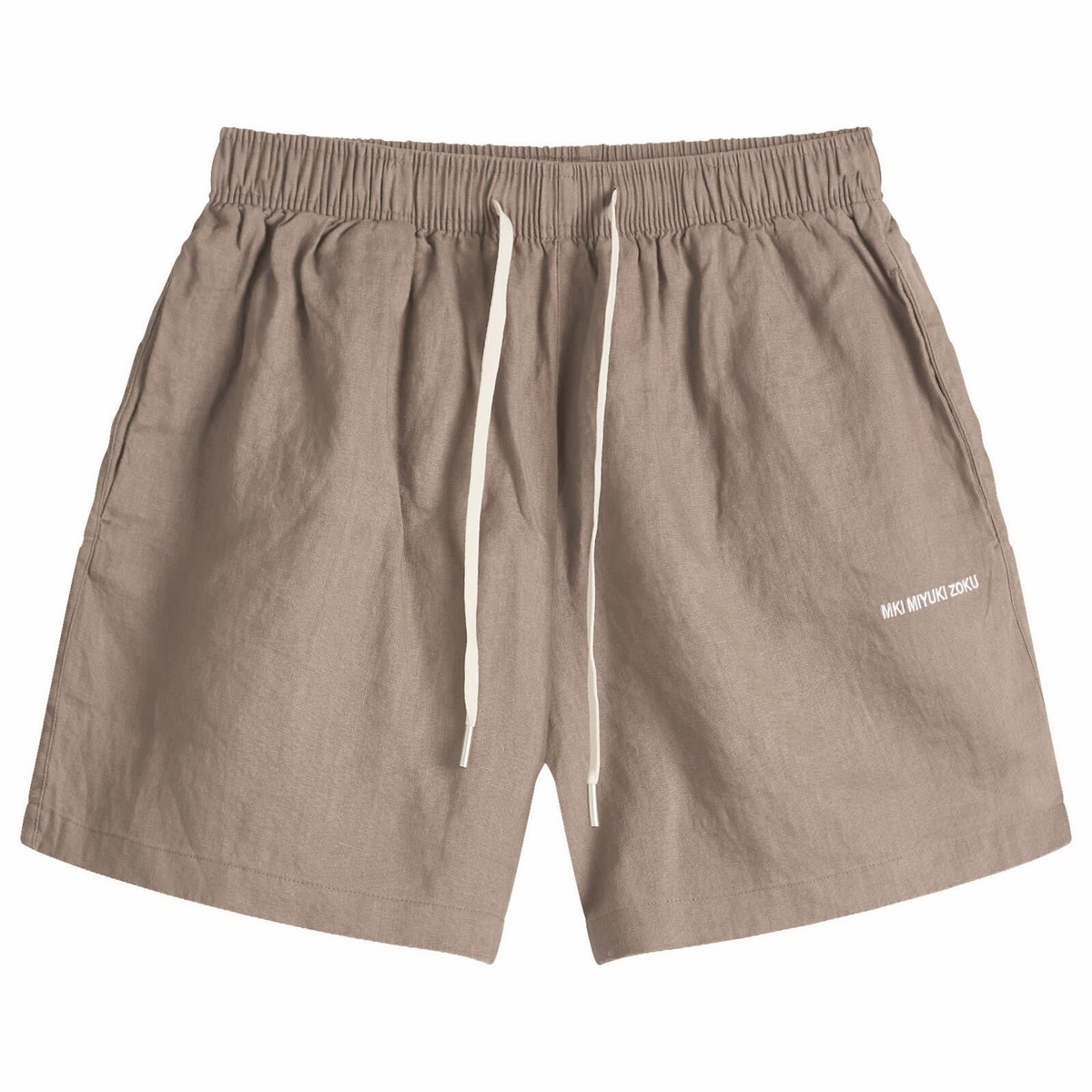 MKI Men's Linen Shorts in Mushroom
