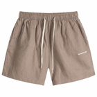 MKI Men's Linen Shorts in Mushroom