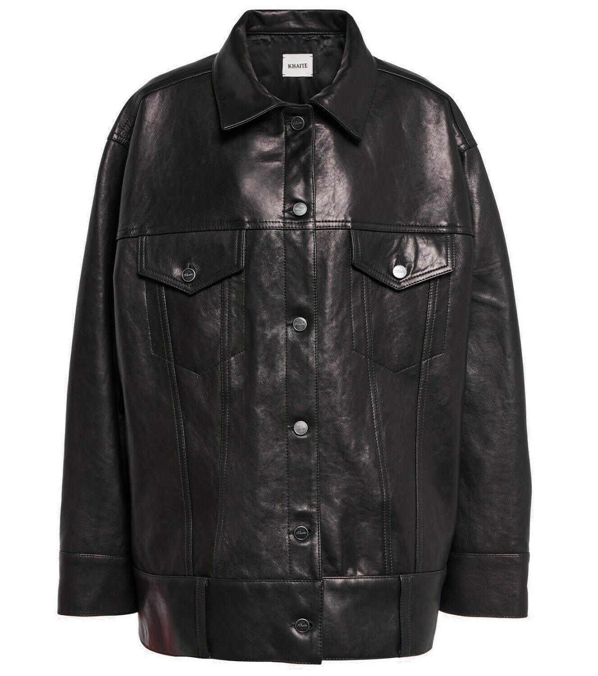 Khaite - Grizzo leather jacket Khaite