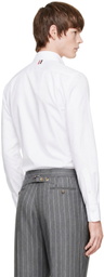 Thom Browne White Solid Poplin Classic Shirt