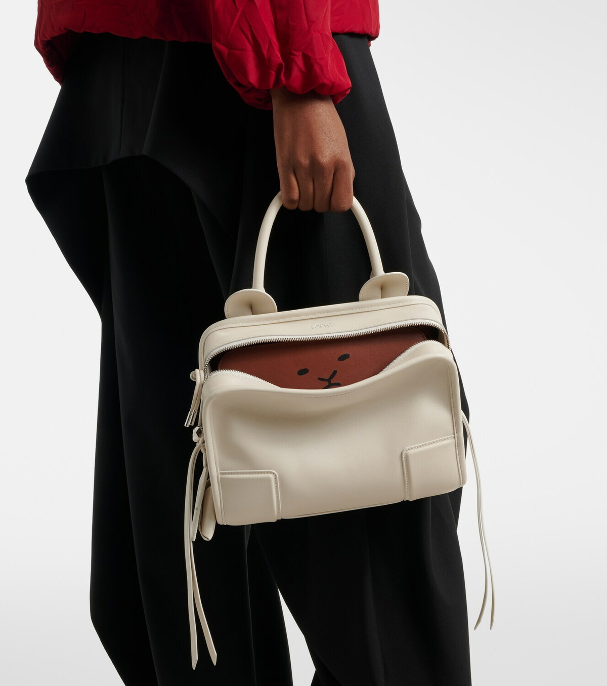 Loewe Amazona 180 Lion Intarsio Small tote bag