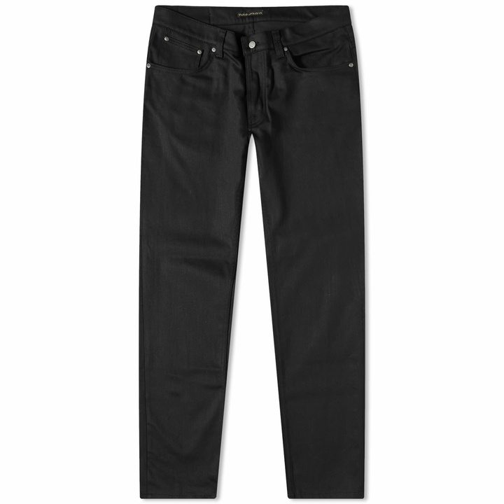 Photo: Nudie Jeans Co Men's Nudie Grim Tim Jean in Dry Everblack