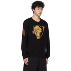 Givenchy Black Cheetah Patch Sweatshirt