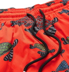 Vilebrequin - Moorise Mid-Length Printed Swim Shorts - Orange