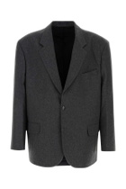 Random Identities Graphite Wool Blend Blazer