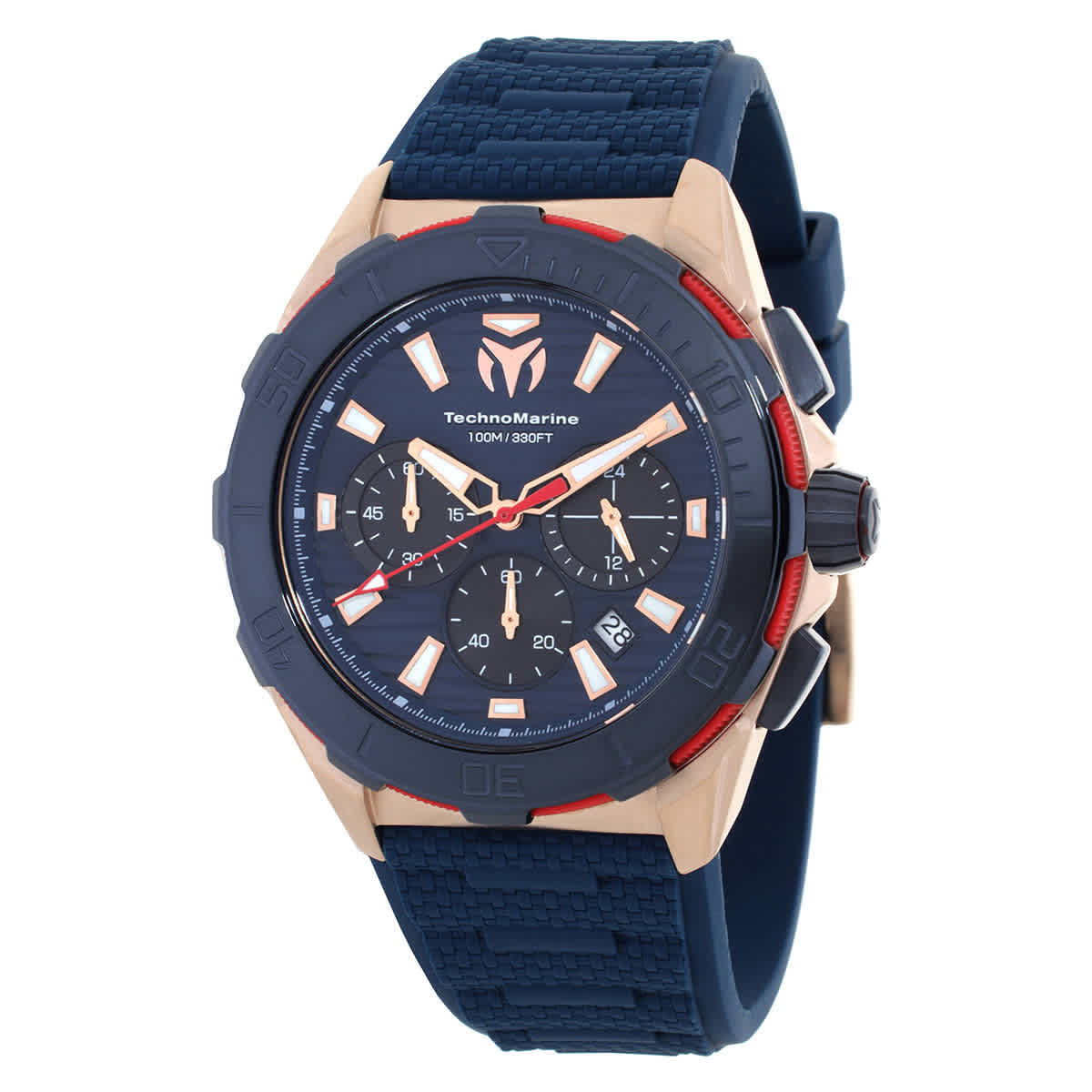TechnoMarine Seven Seas Chronograph GMT Quartz Black Dial Mens Watch TM-725025