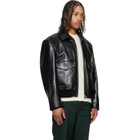 Marni Black Buffed Leather Jacket