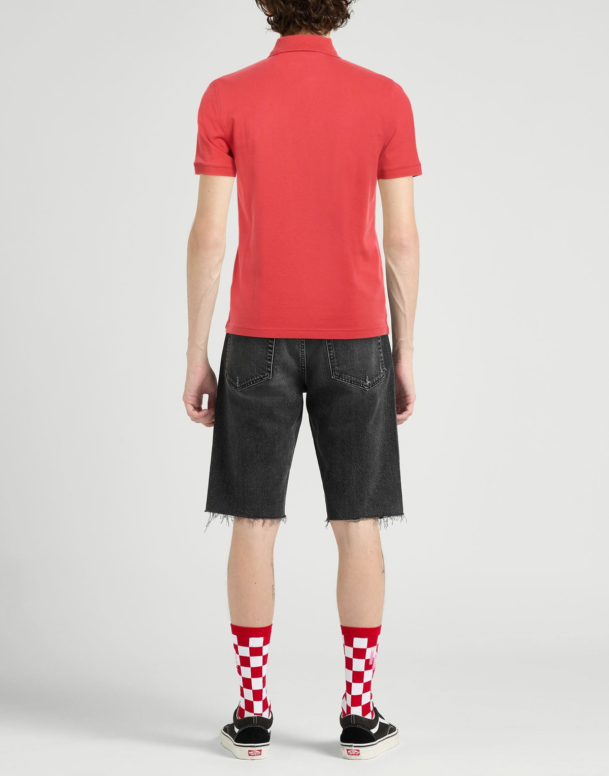 K-way Mens Polo shirt in Tomato red