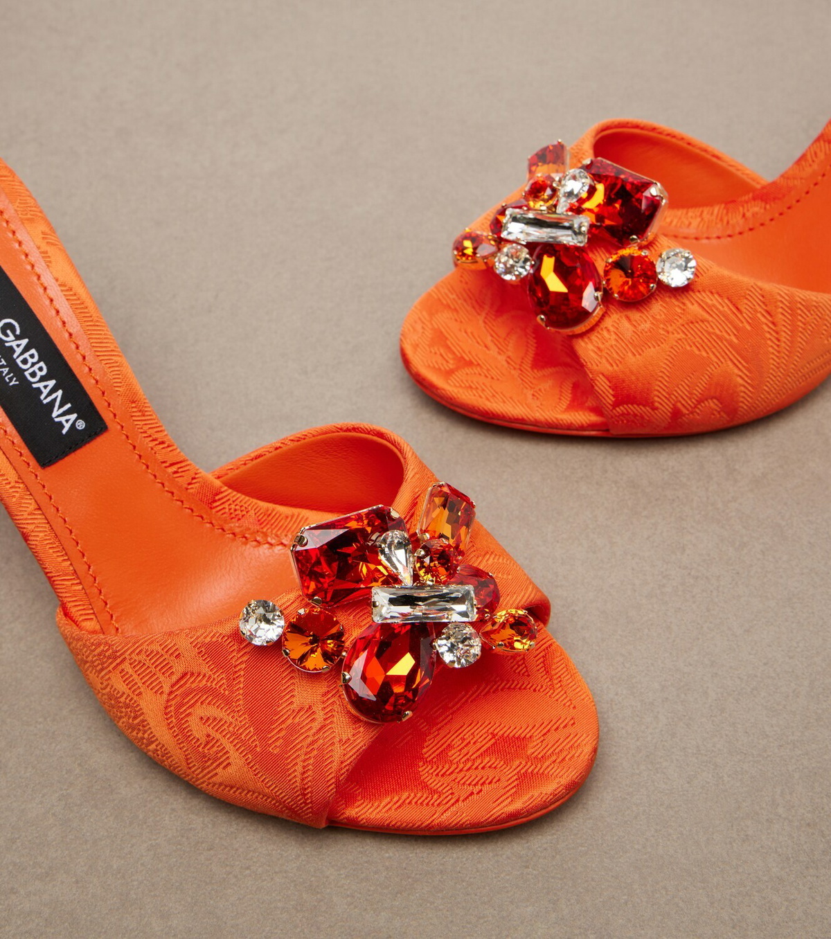 Dolce&Gabbana Embellished brocade mules