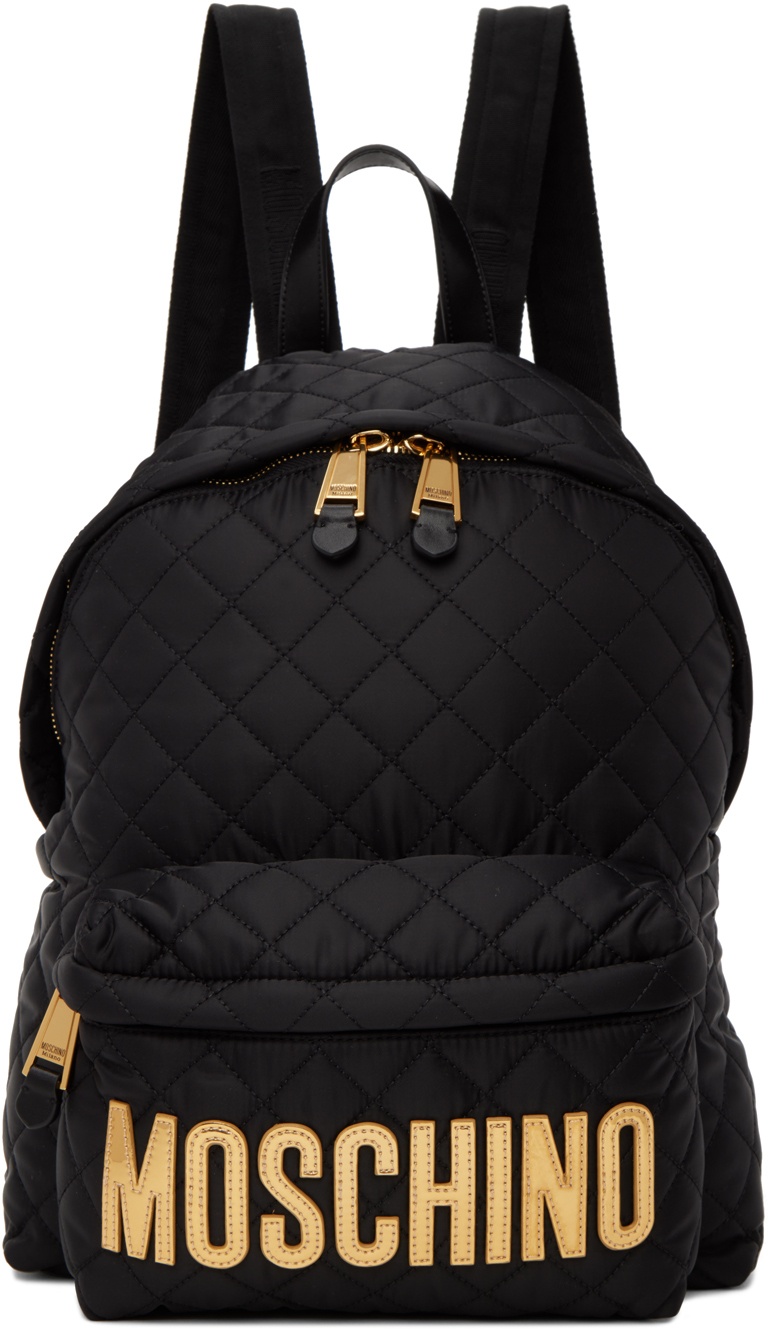 Backpack Moschino Black in Polyester - 31091698