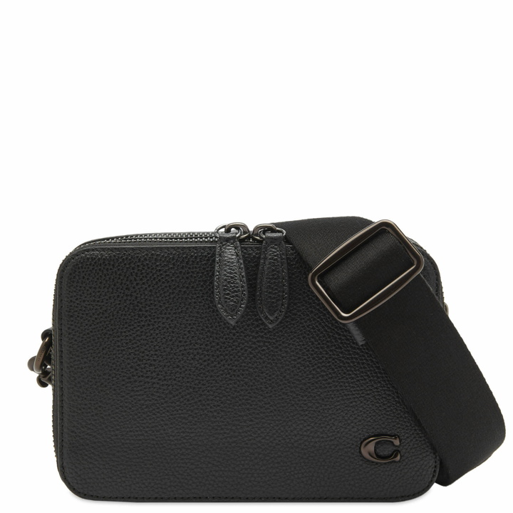 Photo: Coach Men's Charter Crossbody Bag in Black Pebble Leather 