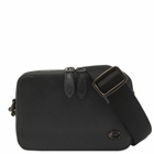 Coach Men's Charter Crossbody Bag in Black Pebble Leather 