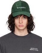 Sporty & Rich Green Embroidered Cap