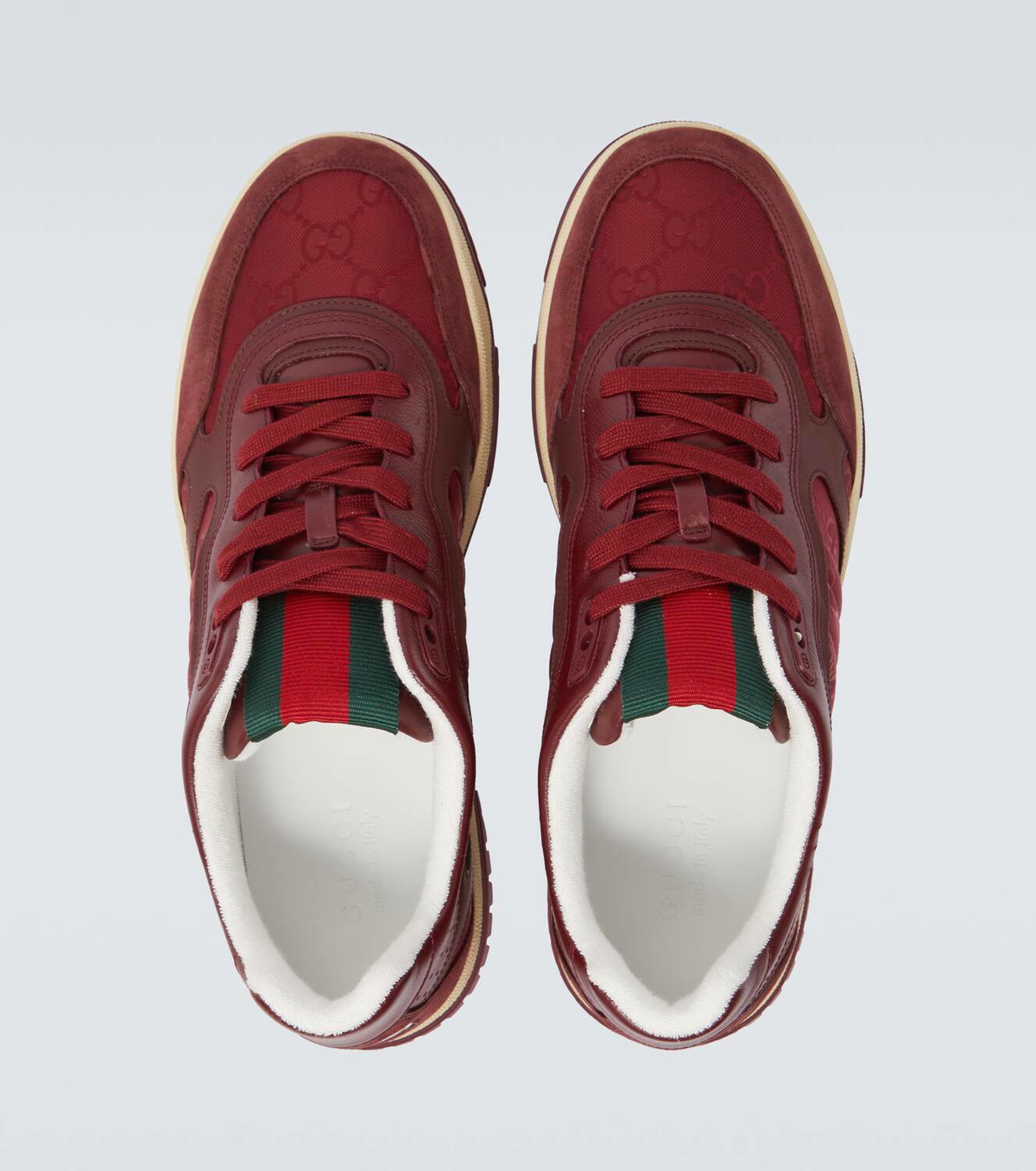さゆページ Men's Sneaker With Web In White Leather – CHIIIQ