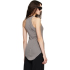 Rick Owens Gray Tower Basic Rib Tank Top