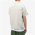 Karu Research Men's Natural Dye Handloom Vacation Shirt in Indigo/Ecru