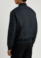 Emporio Armani Logo Reversible Nylon Bomber Jacket Navy