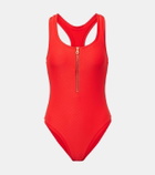Heidi Klein Zip-up racerback swimsuit