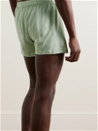 Hanro - Mercerised Cotton-Jersey Boxer Shorts - Green