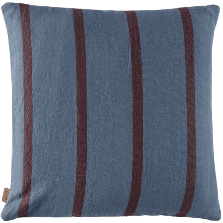 Photo: ferm LIVING Blue & Burgundy Grand Cushion